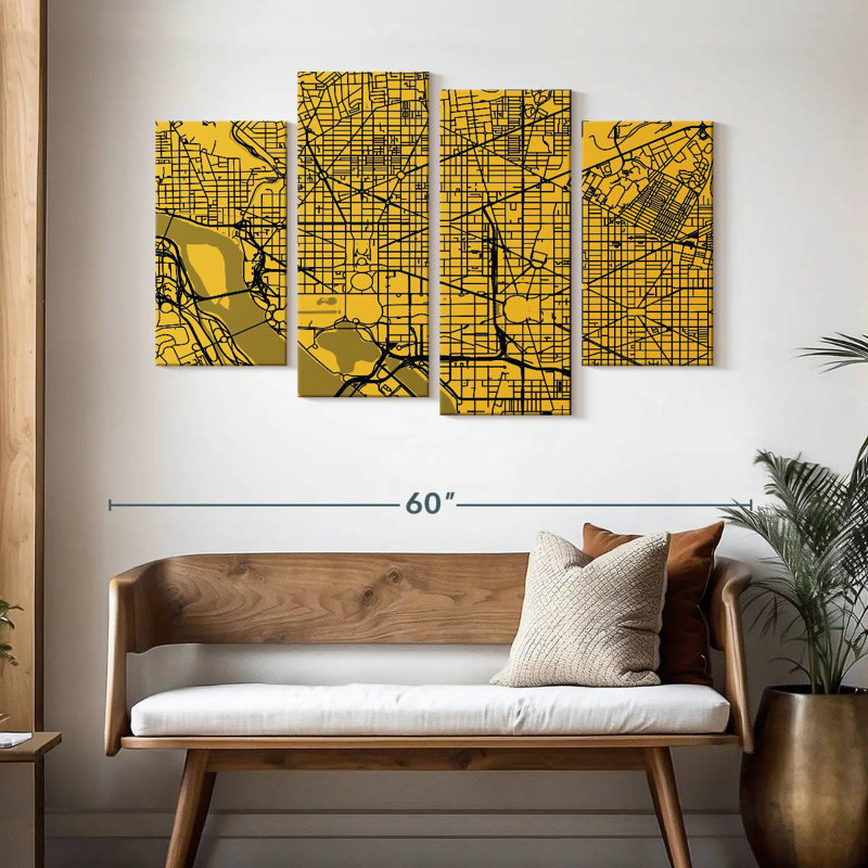 Carte de Washington Urban Roadway, H 32 po x l 52 po