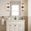 Armoire à pharmacie Ahn avec miroir, étagères réglables et design encastré ou en saillie pour le rangement de la salle de bain-371583303-371583297