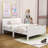 Wood Platform Bed with Headboard and Footboard-217438867-217438864