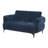 2-piece Chenille Upholstered Sofa Set Blue