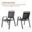 Patio Dining Set With Steel Table-239046368