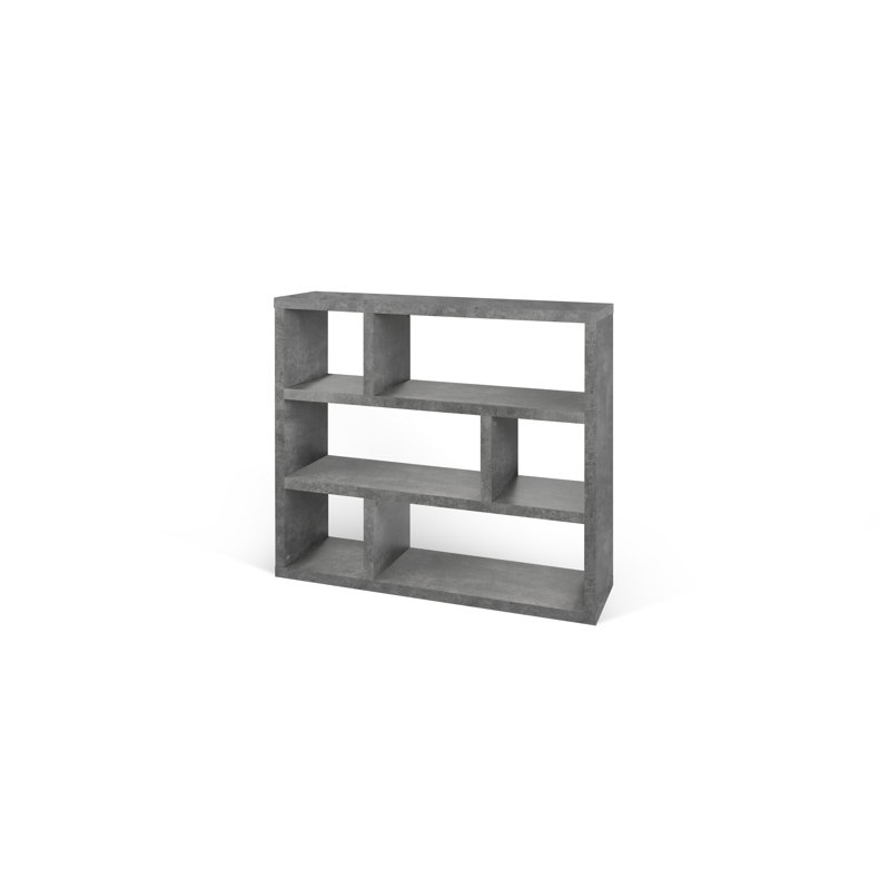 Tonto 105cm H x 120cm W Standard Bookcase, Concrete