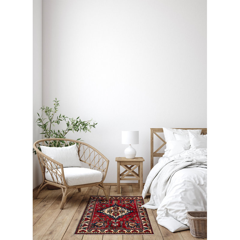 Tapis rouge Andelz 4 pi 4 po x 6 pi 5 po