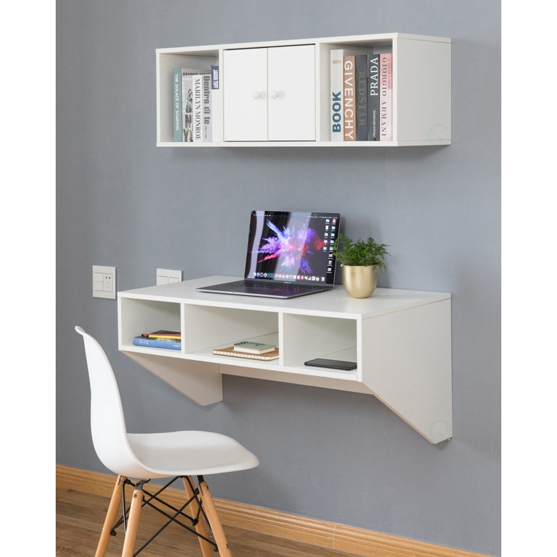 Abelio 2 Piece Cube Shelf, White