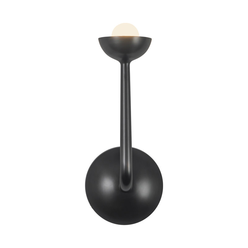 Spade 5-in White dimmable LED Bathroom Vanity Light, Oil Rubbed Bronze
