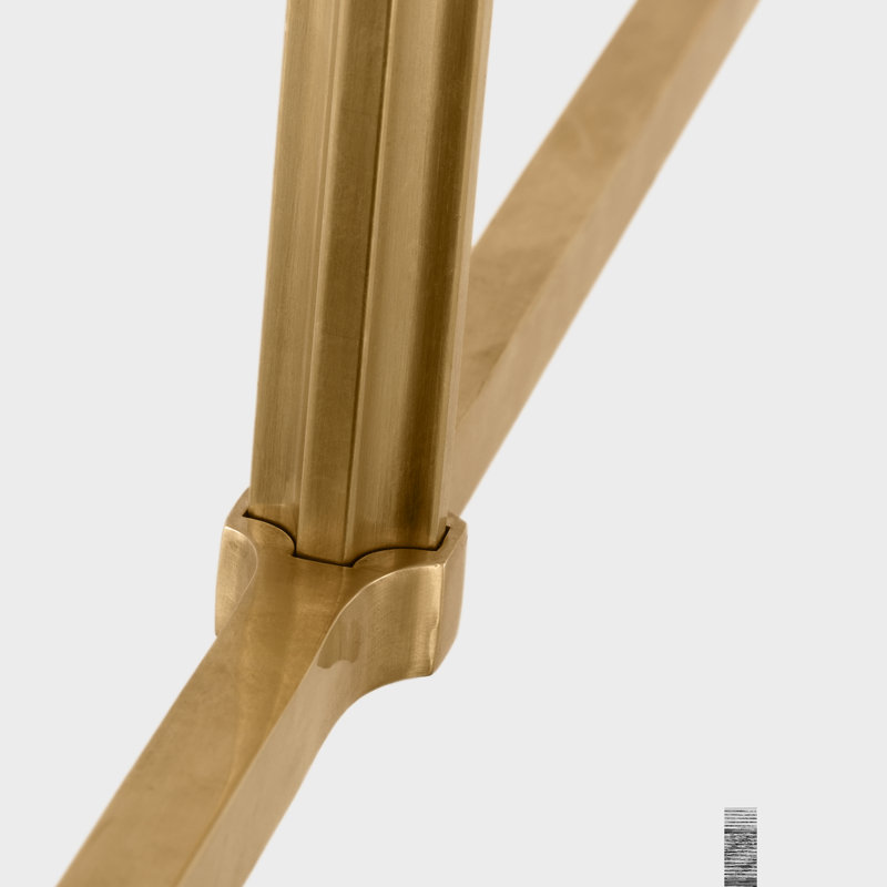 Pedra 2 - Light LED Chandelier, Antique-Burnished Brass