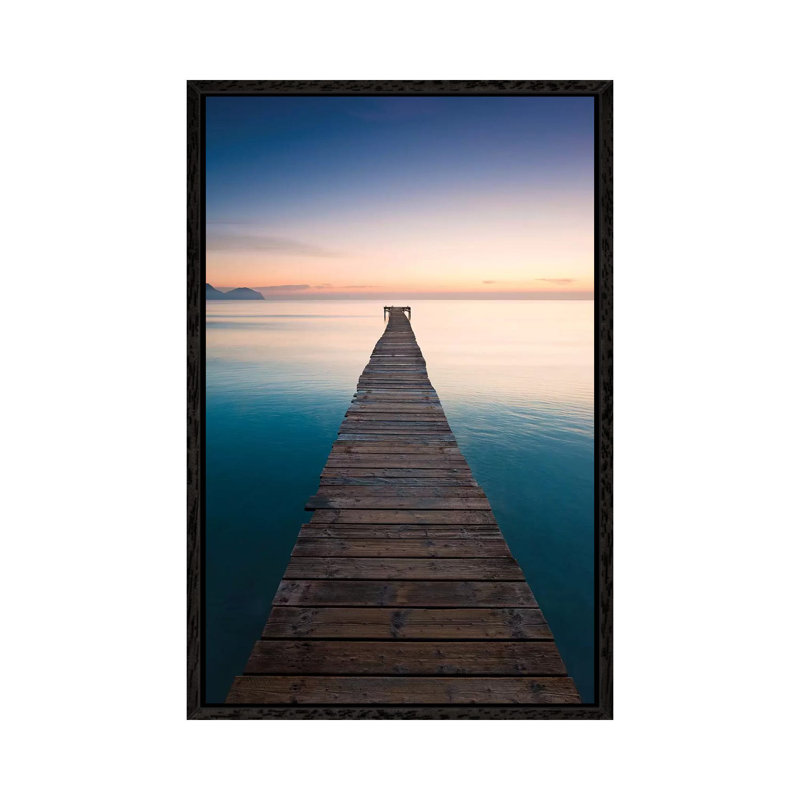 Morning Breeze in Mallorca 1 Piece Wall Art on Canvas, 152.5 cm H x 101.5 cm W, Black Framed