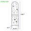 Treillis de jardin en métal 86,7 po x 19,7 po, antirouille pour plantes grimpantes, support pour fleurs d'extérieur, paquet de 2 86,7 po x 19,7 po, paquet, objet de croissance des plantes-1677396676