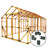 E-Z Frame Chicken Coop And Run Kits 90 Square Feet Chicken Coop with Chicken Run For Up To 22 Chickens