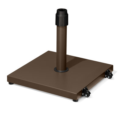 39,33 lb Base de parasol autoportante avec roulettes, brun