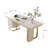 Cloyed Stone Stainless Steel Executive Desk-864026884