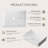 18.9" Modern Rectangular Above-Counter Vessel Sink, White Premium Ceramic Bathroom Sink