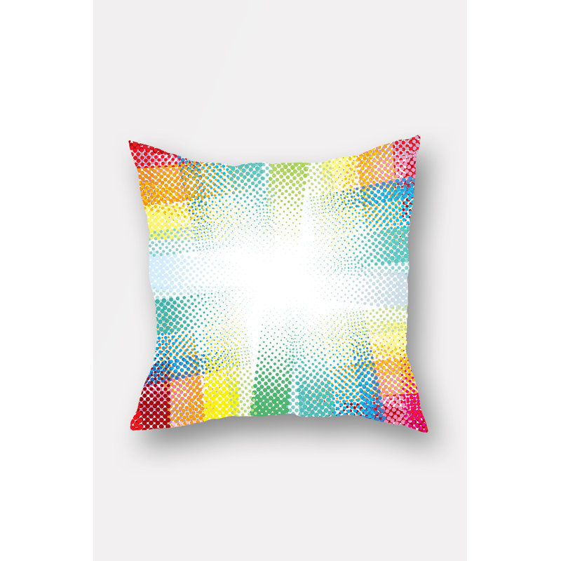 Housse de coussin carré à pois Clair