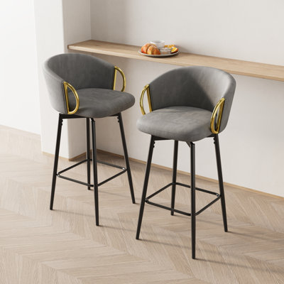 Ensemble de 4 tabourets de bar modernes et pivotants Modern