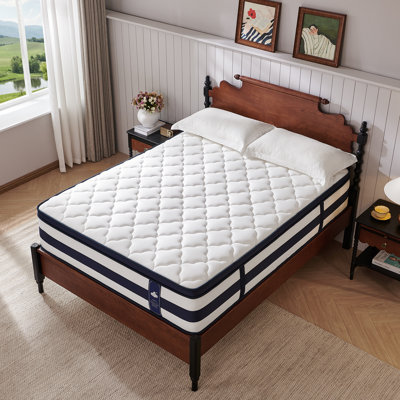 12 Inch Gel Memory Foam Sprung Hybrid Mattress, Cooling and Pressure Relief for Breathable Sleep, Winhall