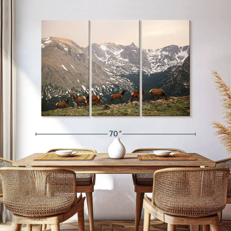 Brampt Deer Gang, 32" H x 50" W
