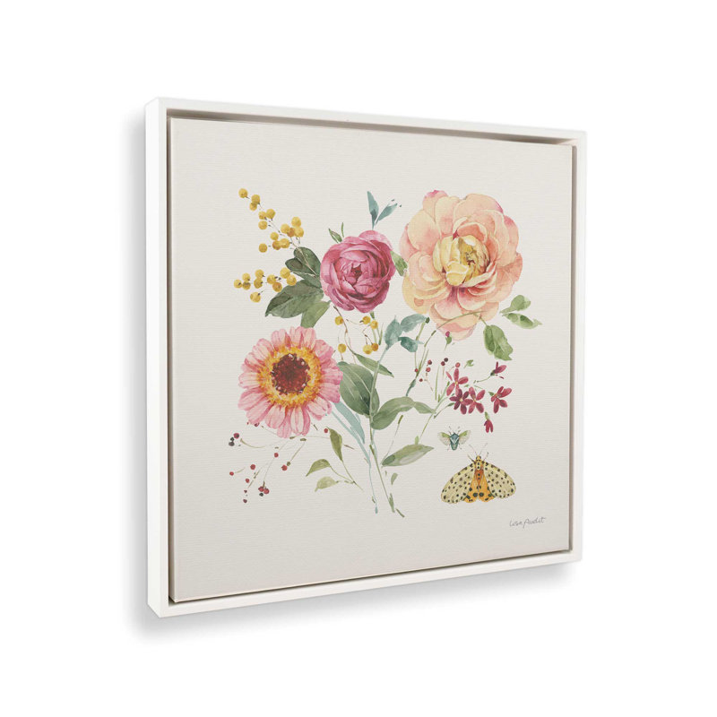 Impression sur toile Summe, Impression encadrée sans passe-partout, H 13,5 po x l 13,5 po, Blanc