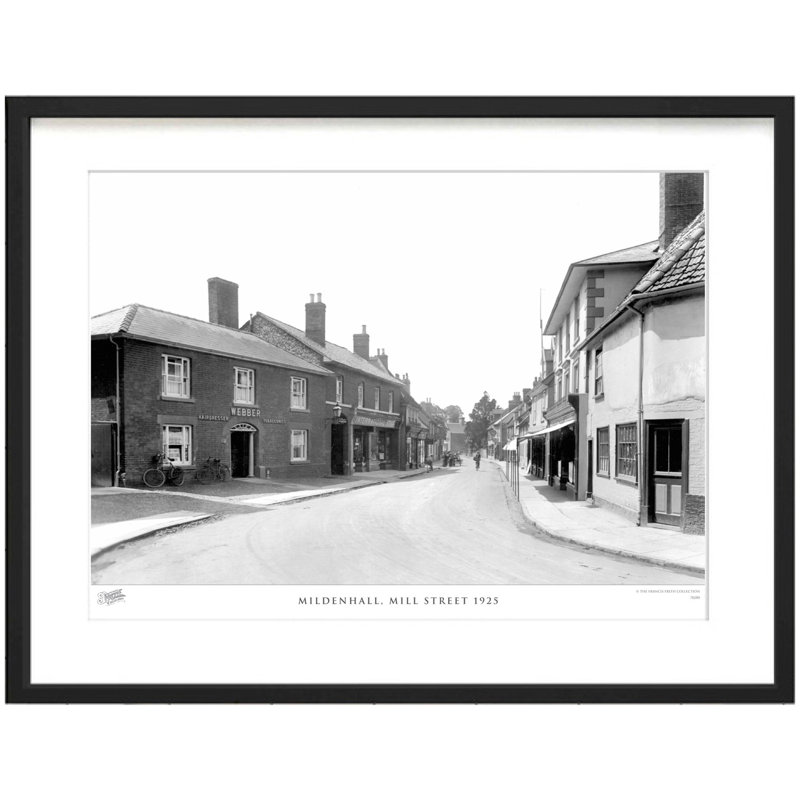 Mildenhall, Mill Street 1925 by Francis Frith - Single Picture Frame Print, 60cm H x 80cm W  x 2.3cm D