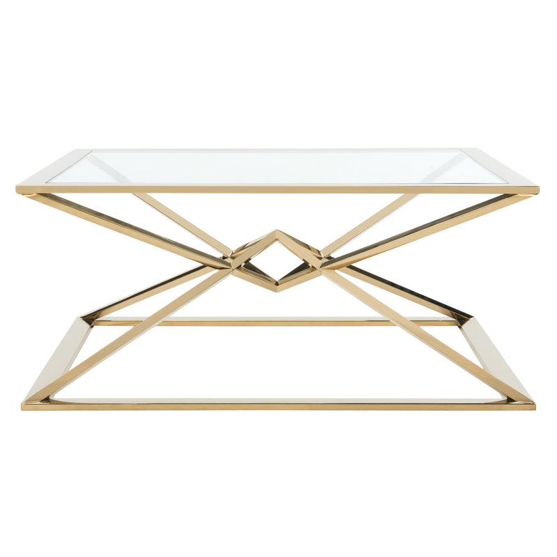 Menekse Glass Top Coffee Table
