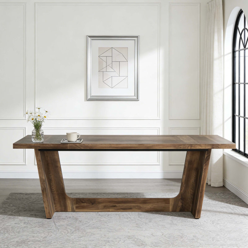 Bureau d'écriture en bois pour bureau, Brun