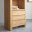 Moscatello 200cm H x 75cm W Solid Wood Bookcase