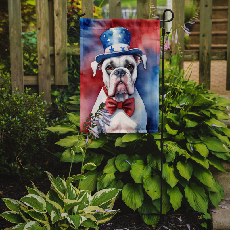 Drapeau patriotique du jardin américain, Boxer blanc