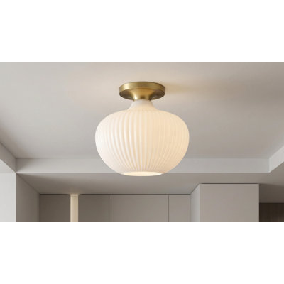 Plafonnier semi-encastré 1 lumière 12 po Collina