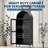 73'' Tall Metal Arched Cabinet, Kitchen Pantry Storage Cabinet
