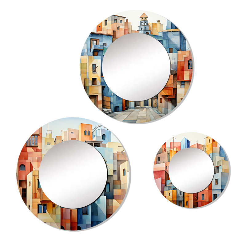 Devantre Metal Round Mirror