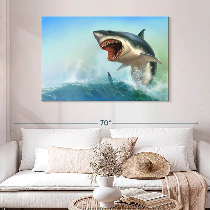 Crowle Scary Shark, 32" H x 48" W