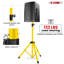 5 Core Speaker Stand Adjustable 31 to 54" PA DJ Tripod Stands Heavy Duty w 35mm Insert 132 Lbs-117165623