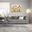 «Row of Red Amaryllis Light» par Cheri Blum, art mural en verre acrylique-894247414