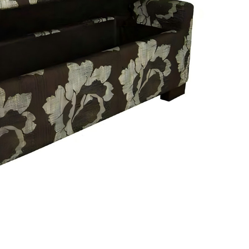 Storage Bench With Floral Pattern