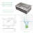 Workstation Drop-In Kitchen Sink Single Bowl Stainless Steel Handmade Kitchen Sink with Two Faucet Holes-130104609