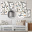 Décoration murale en métal Petits oiseaux sur les branches d'arbre VI-1725938988