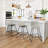 Faux Leather Swivel Upholstered Counter & Bar Stool With Metal Frame (Set of 6)-1244242196