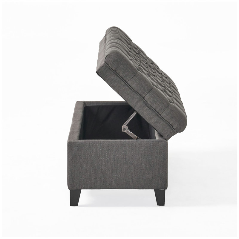 OTTOMAN DE RANGEMENT JULiana, Gris