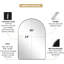 Miroir de salle de bain Hafsa Cadre en acier inoxydable-1591519970-1550928023