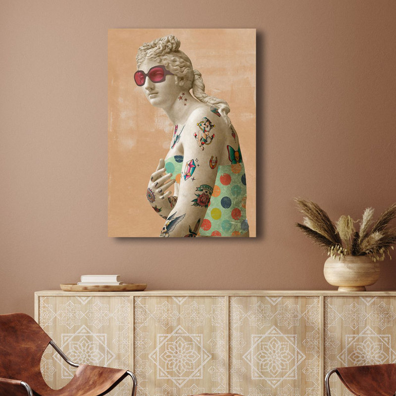 Tattooed Venus by Steven Hill - Wrapped Canvas Print, 100cm H x 70cm W x 4cm D