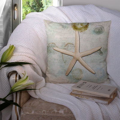 Starfish Indoor/Outdoor Throw Pillow