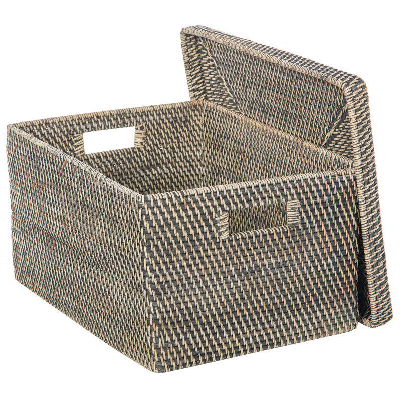 Panier en osier, Noir