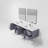 Geneva 84" Wall-Mounted Double Bathroom Vanity Set with Mirror-87285970-112952428
