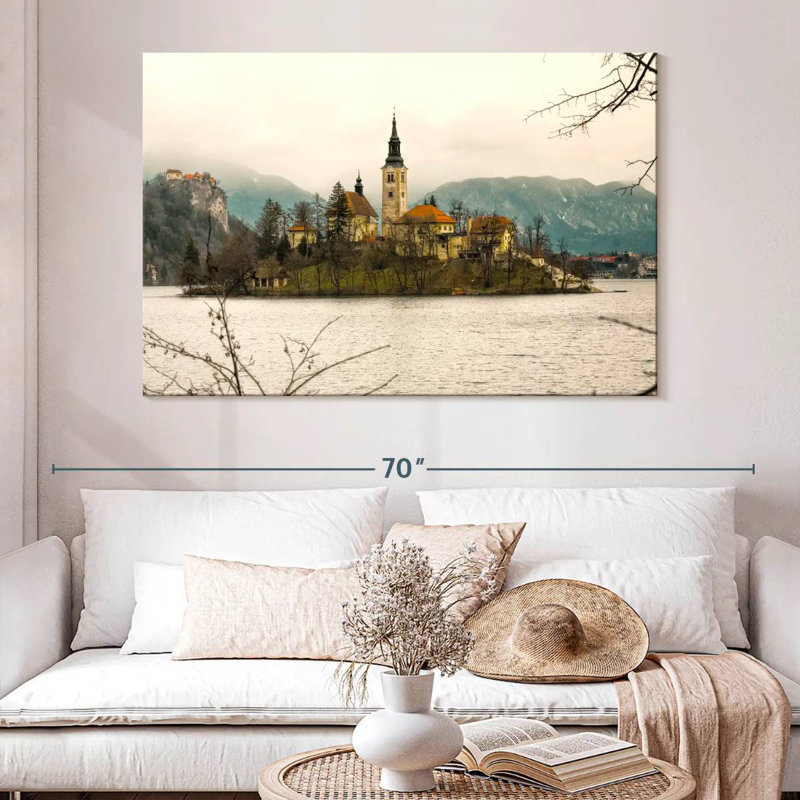 Alvord, belle île de Bled à Ljubljana, Slovénie, H 34 po x l 51 po