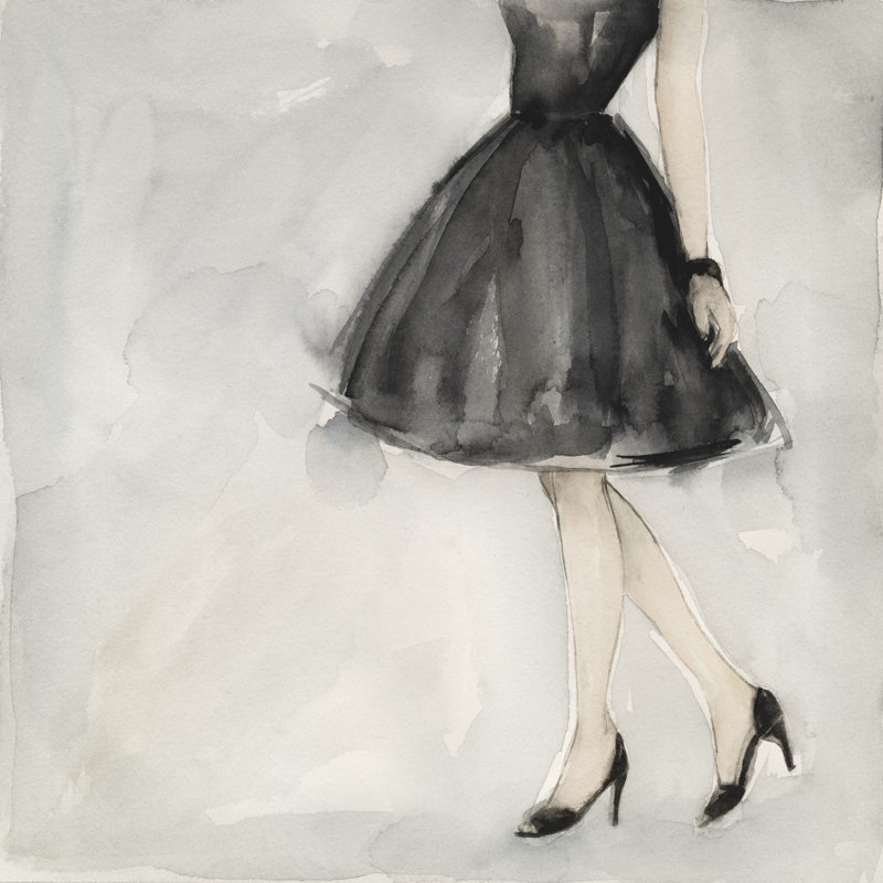 Petite robe noire II, H 12 po x l 12 po
