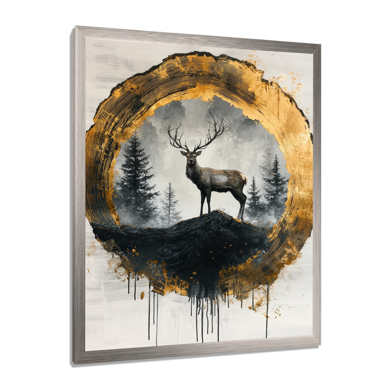 GiannISIS - Animaux, impressions sur toile, Argent argent, H 20 po x l 12 po, Avec cadre