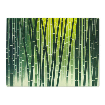 Victorious Bamboo Forest  Glass Chopping Board