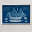«Antique Ship Blueprint III» par Paul Cezanne - reproduction d'art encadrée-1484512810-1484512816