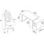 Ensemble de bureau d'ordinateur 3 pièces avec chaise-45192144-44938751