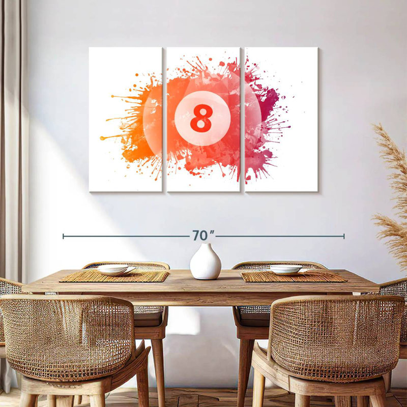 Senne 8 Ball Splash, 36" H x 57" W
