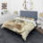 Gold Glam Squares VI - Abstract Duvet Cover Set - Microfiber Polyester-50573595-112917694
